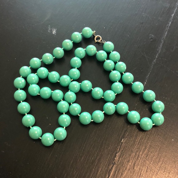 Turquoise necklace costume jewelry - Picture 4 of 4